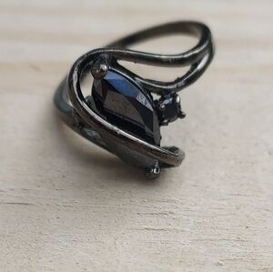 BLACK Tone Women's Fasion Ring Size 10.5